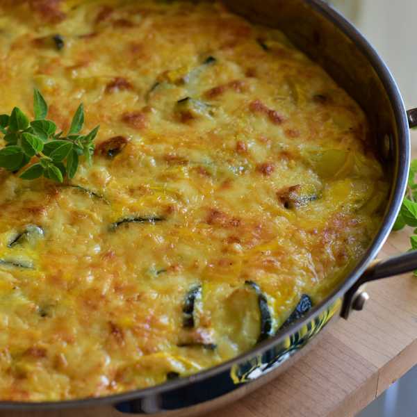 Squash, Egg, and Cheese Casserole