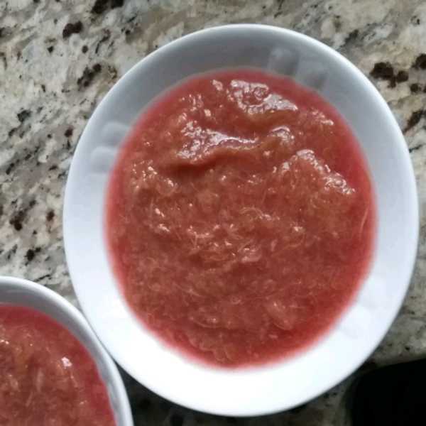 Grandma’s Stewed Rhubarb