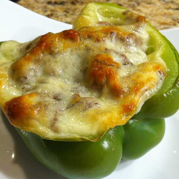 Philly Cheese Steak-Stuffed Bell Peppers