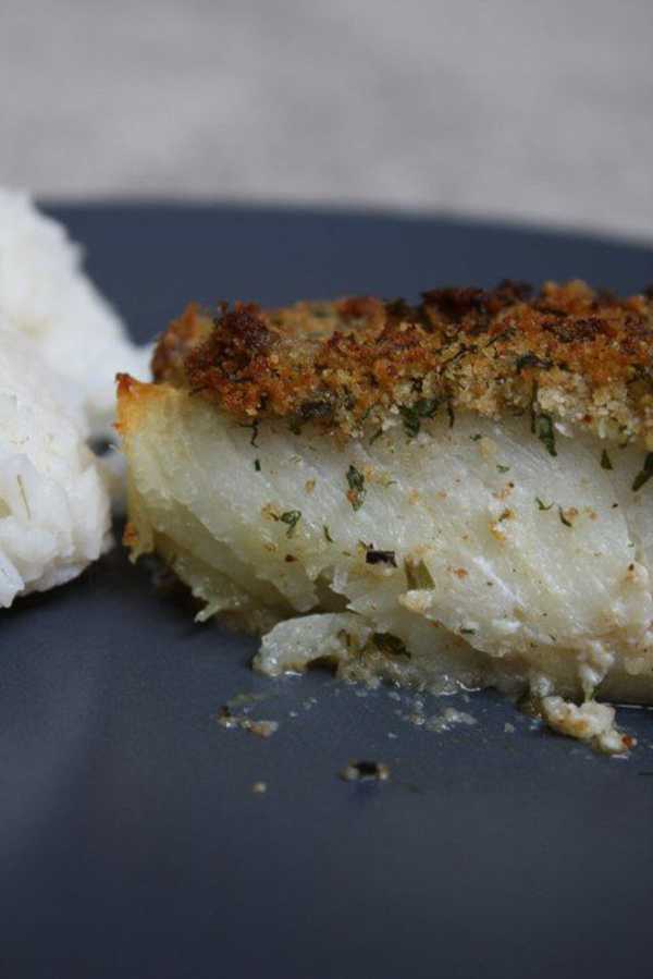 Oven-Baked Cod with Bread Crumbs