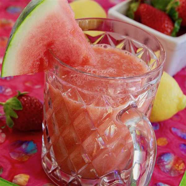 Watermelon Strawberry Mango Lemonade Smoothie