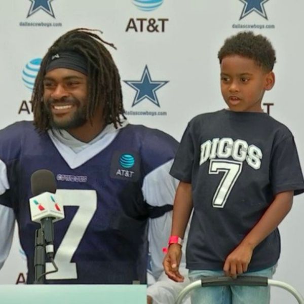 Trevon Diggs and his son