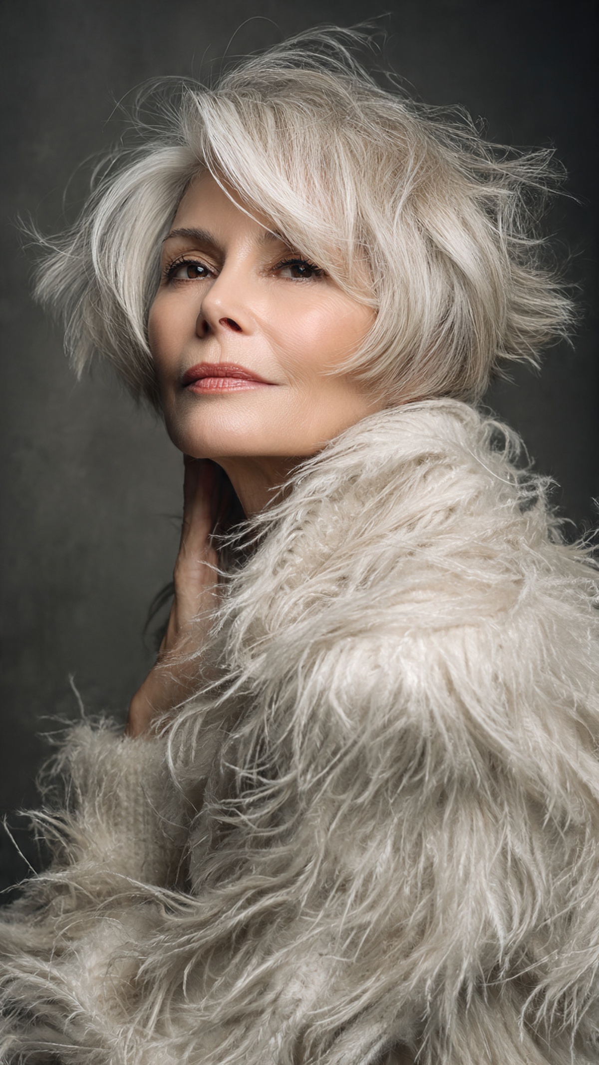 Feathered Cut Hairstyle for women 50+