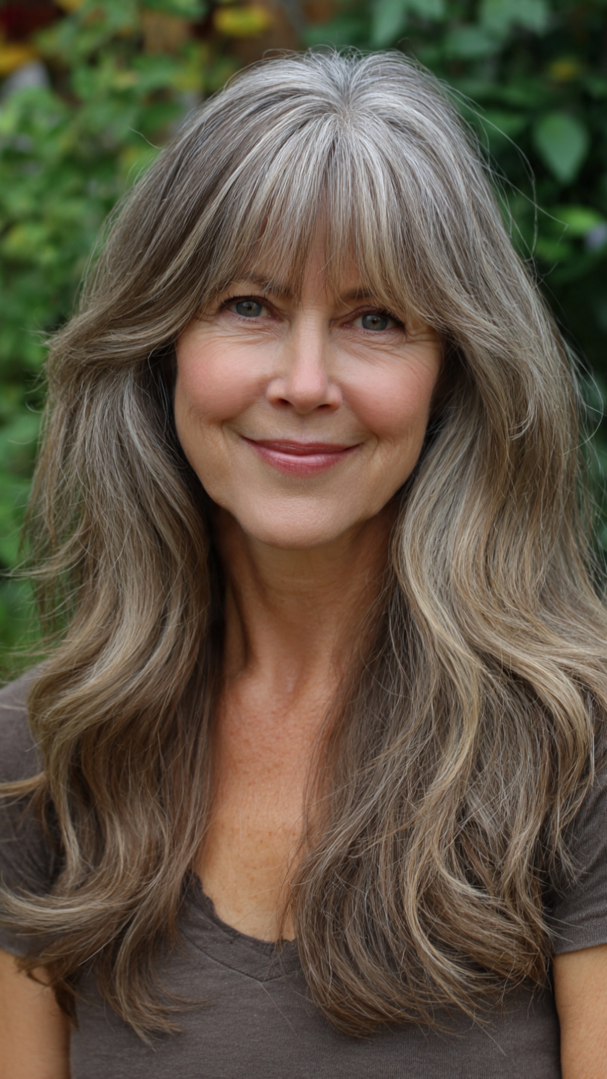Long Layers with Face-Framing Highlights